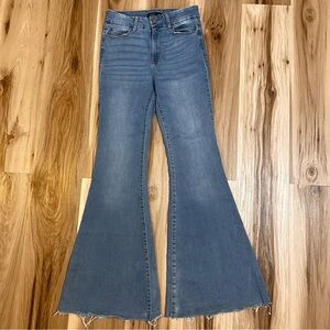 Sincerely Jules Bell Bottom Jeans Womens Size 5/27 Boho Super Wide Flare Denim